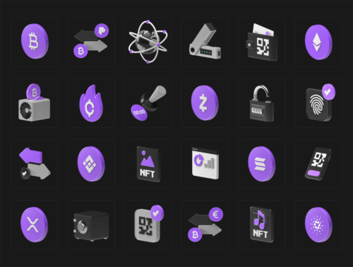 500 Editable 3D Icons