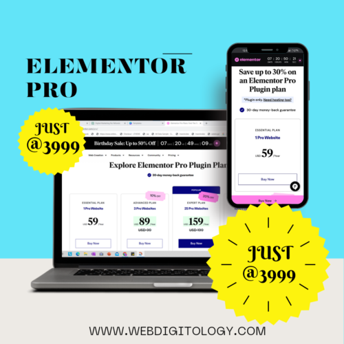 ELEMENTOR PRO 50% off